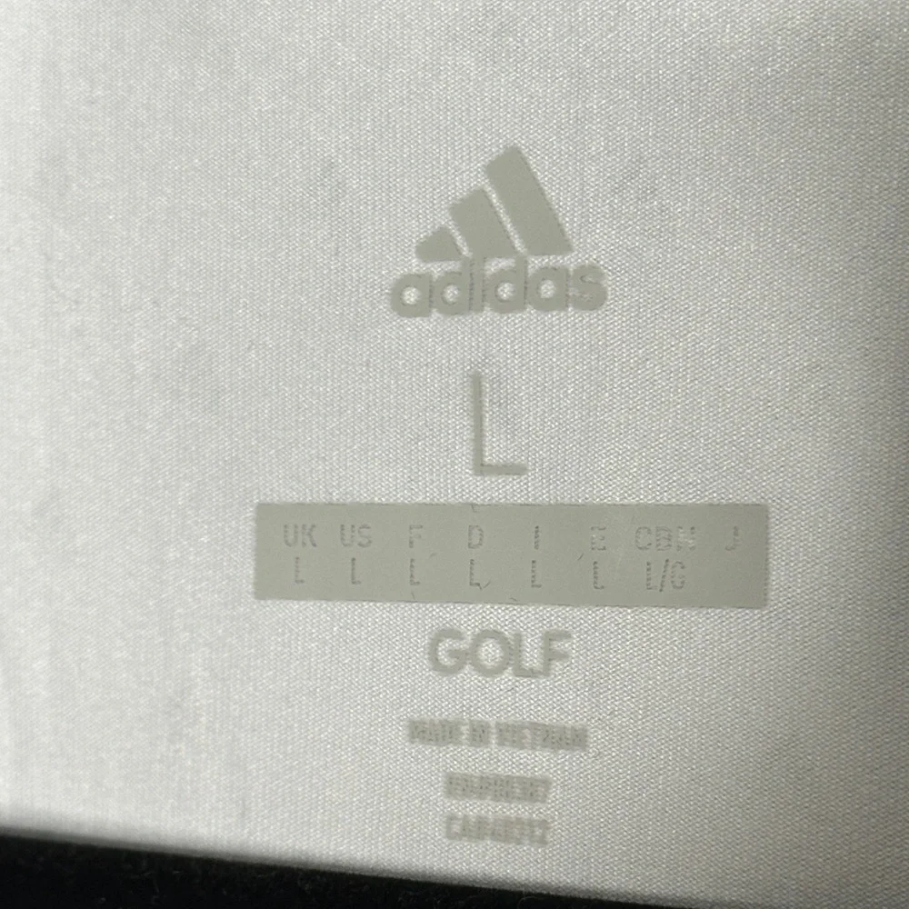 Adidas Men's Gray Polo with Pattern